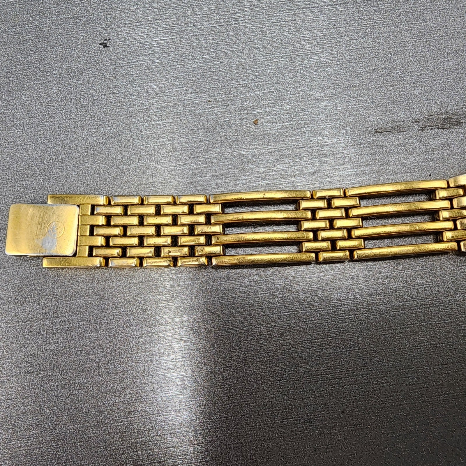 Movado Esprenza Watch Women 23mm Black Dial Gold Tone 8425811 New Battery READ!!5