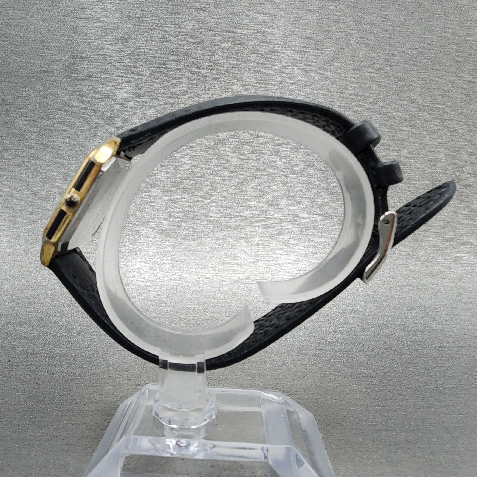 Orient Tank Watch Men 27mm Black Dial Black & Gold Tone I53543540 New Battery6