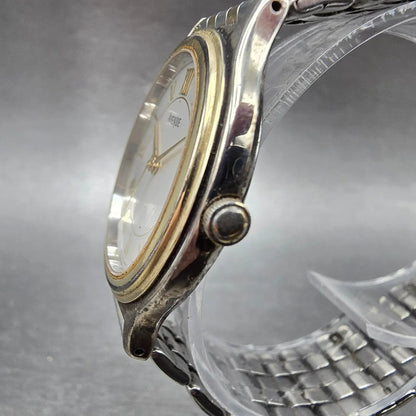 Seiko Avenue Watch Men 32 White Dial Two Tone Round 7N01-626A Bracelet PARTS3