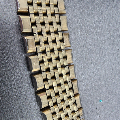 Omega Bracelet 18mm Beads Of Rice 14k Gold Filled No.12 570 End links VTG10
