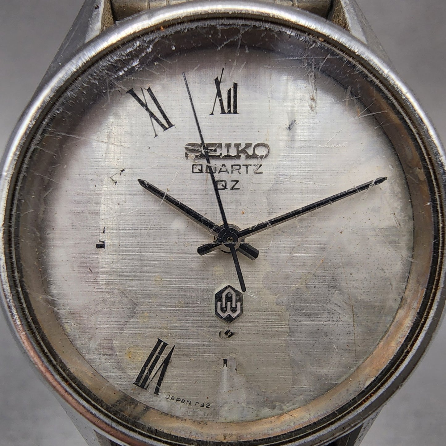 Seiko Watch Men 35mm Silver Dial Silver Tone Round 09208000 New Battery1