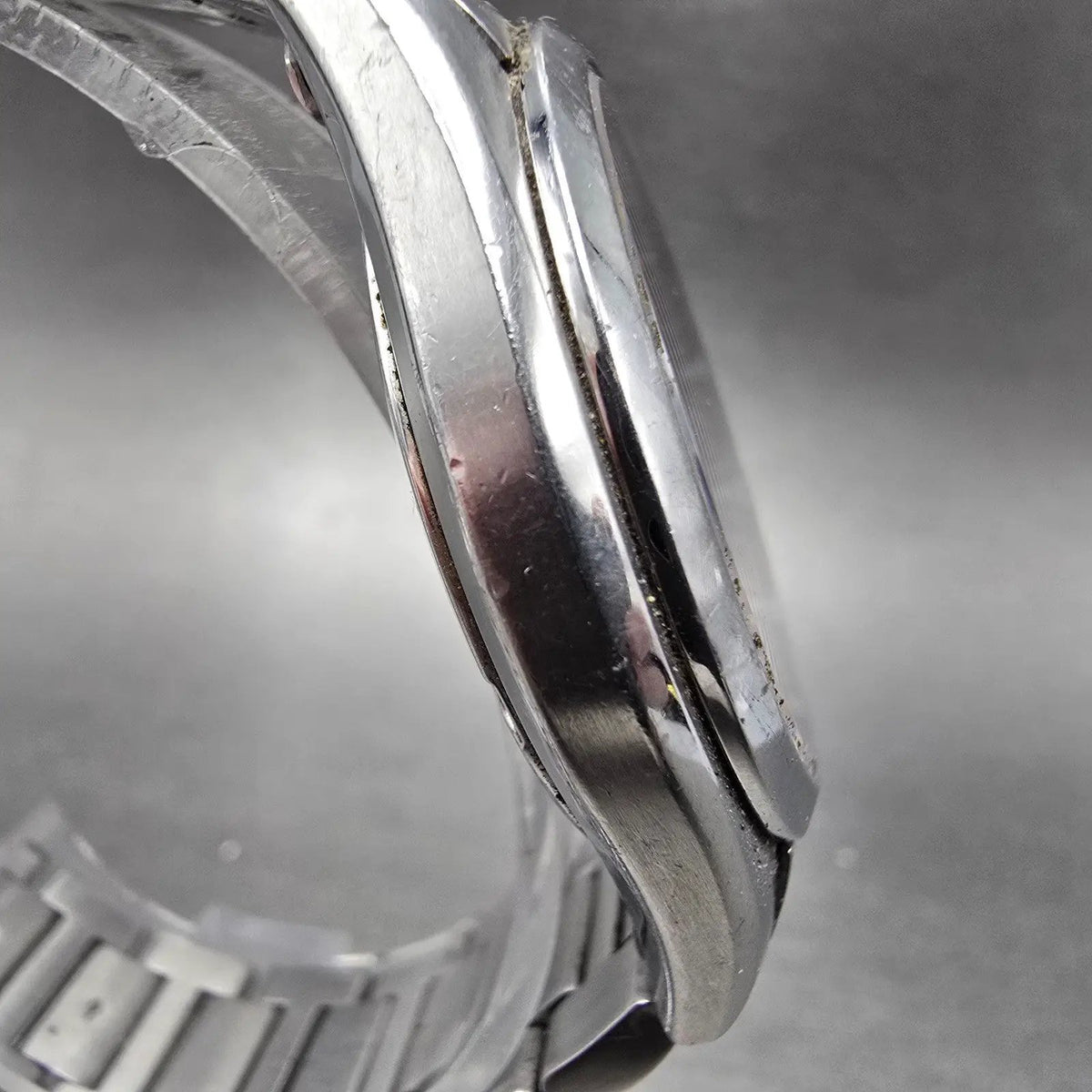 Citizen Eco-Drive Atomic Watch Men 38mm Black Dial Steel Date H415-S038278 PARTS4