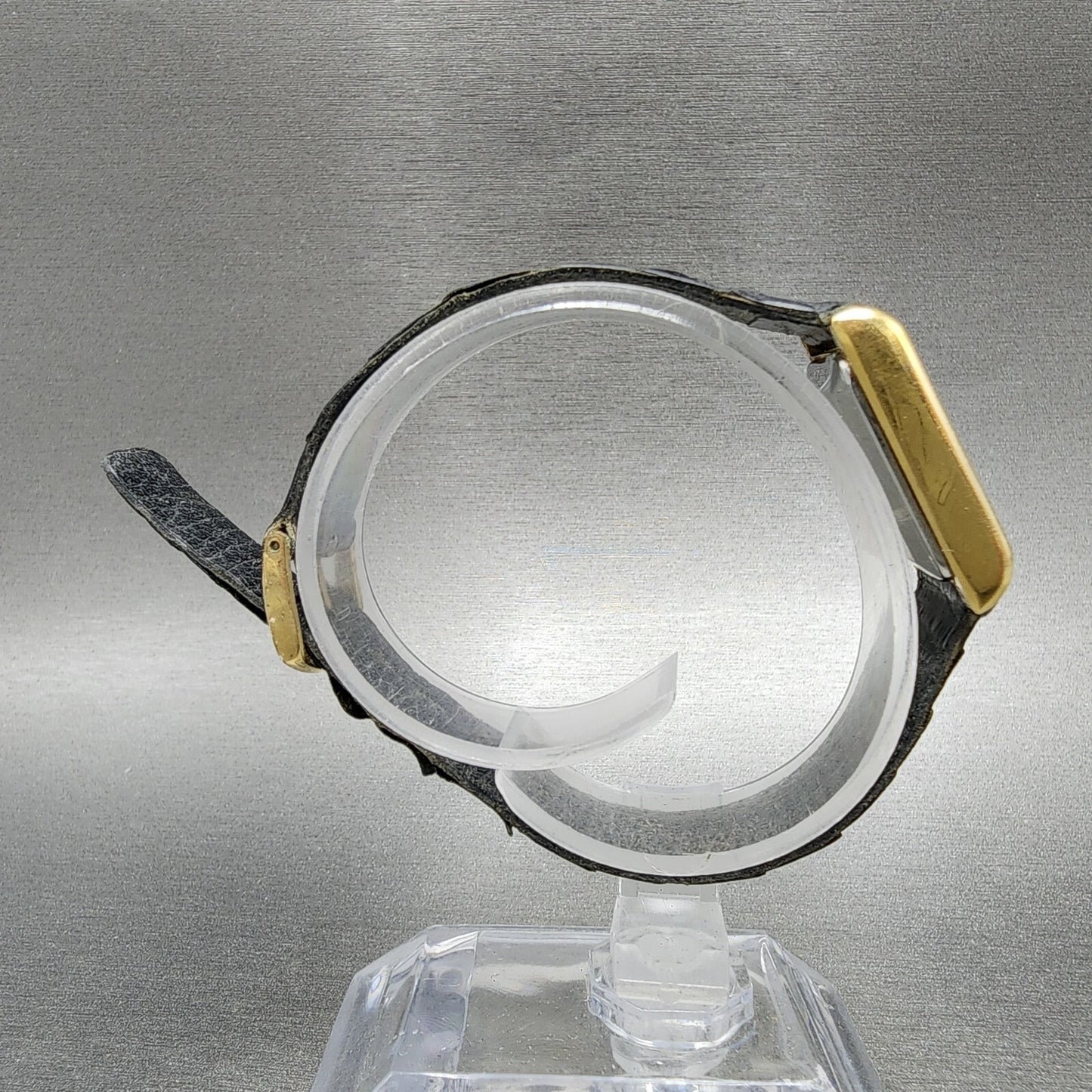 Seiko Tank Watch Women 19mm White Dial Gold Tone Rectangle 47003009 PARTS9