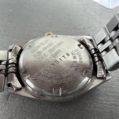 Seiko SQ Watch Women 24mm White Dial Two Tone Daydate 3y030169 New Battery iw209
