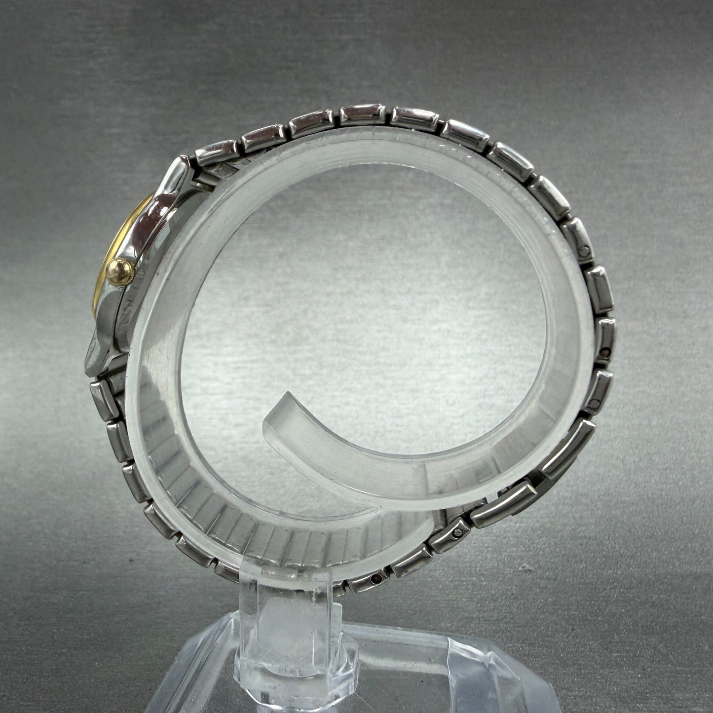 Seiko Watch Women 22mm Silver Dial Two Tone Round Vinatge 7321-0180 New Battery6