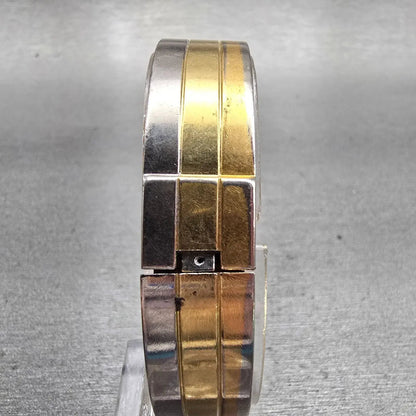 Seiko Lassale Watch Women 13mm Multi Tone Rectangle 1E50-5009 Vintage New Batt7
