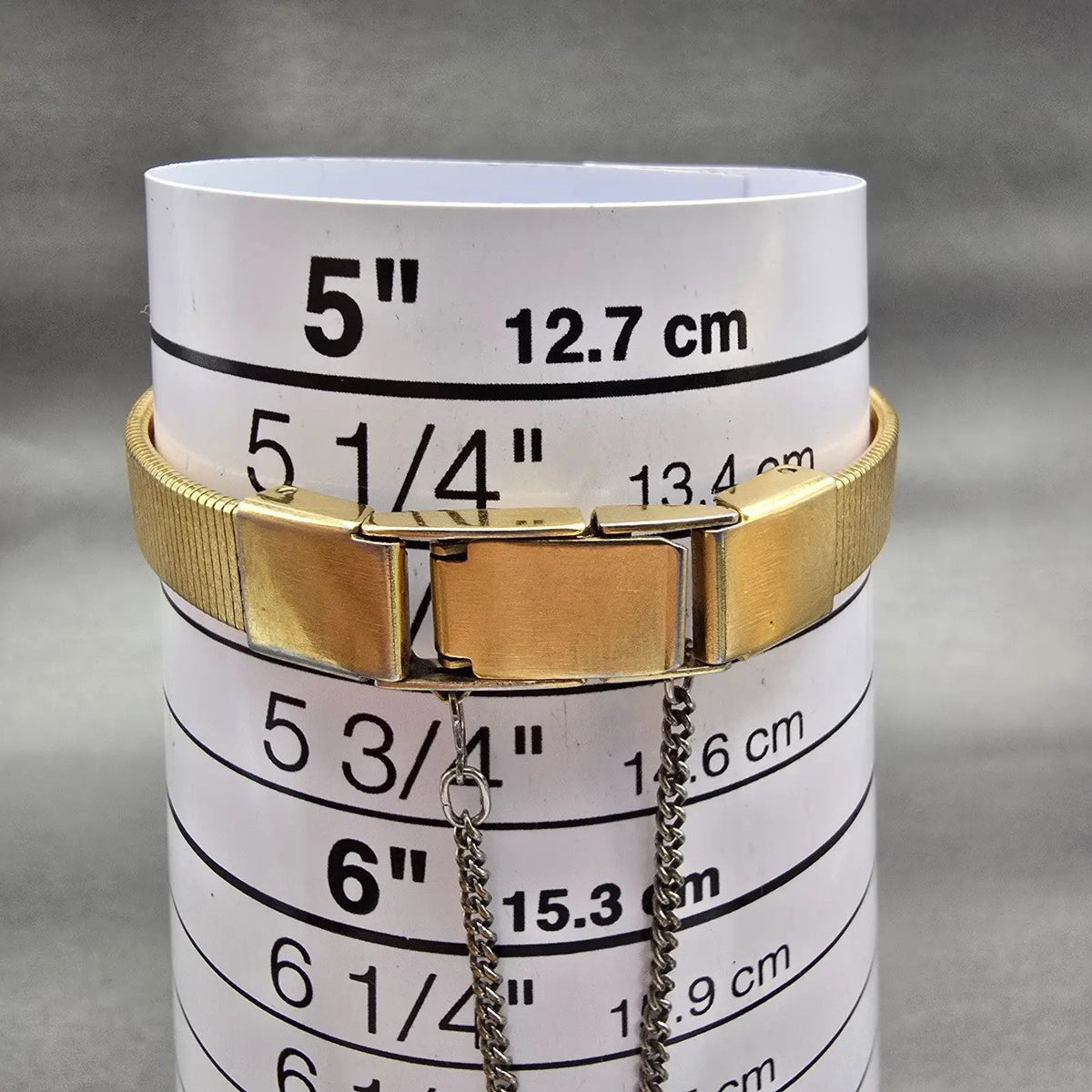 Seiko Watch Women 17mm Gold Dial Gold Tone Oval 2P20-5259 New Battery Vintage9