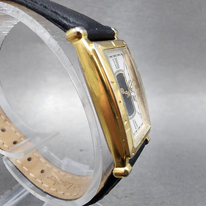 Seiko Age Of Discovery Tank Watch Women 16mm White Dial Gold Tone New Battery3
