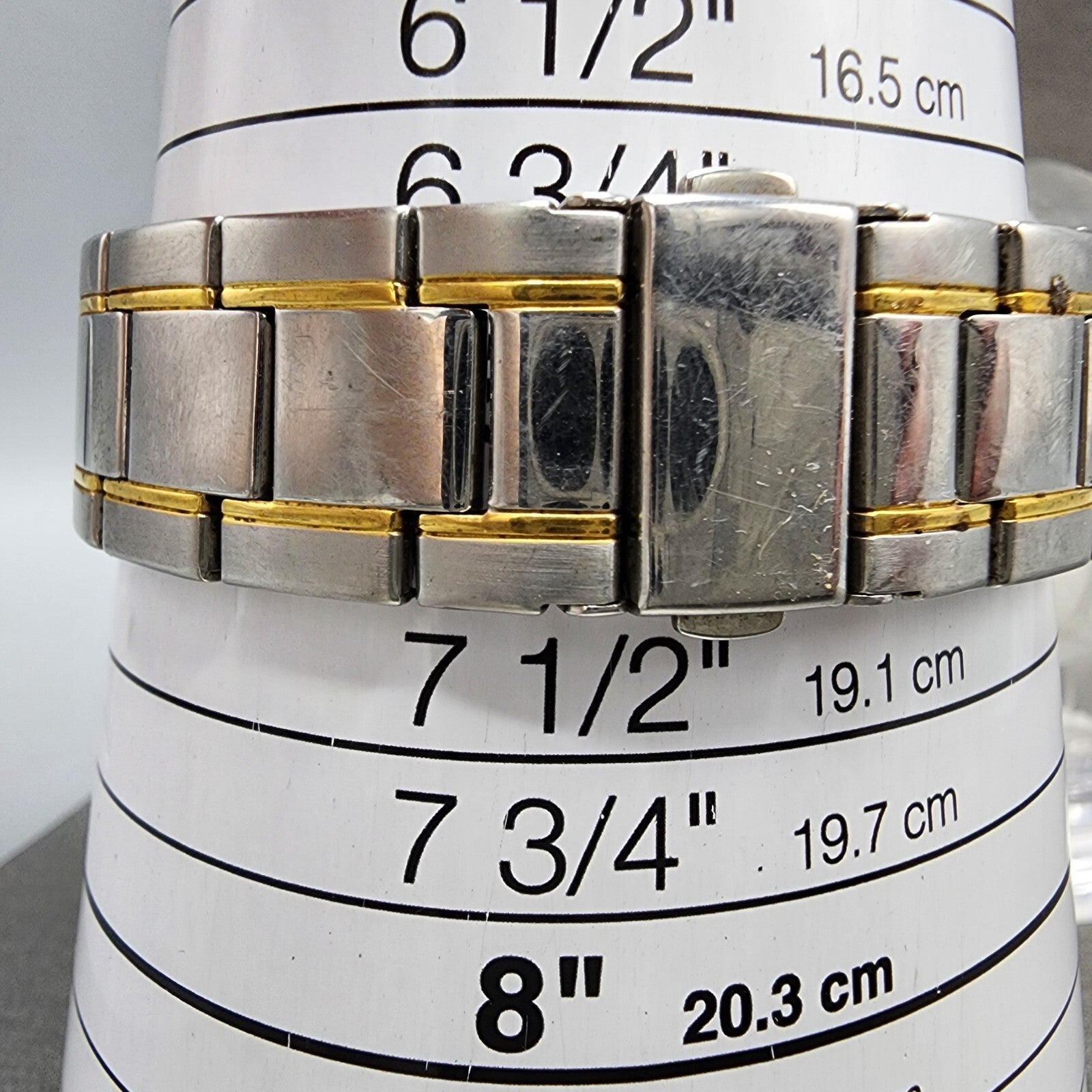 Bulova Caravelle Watch Men 40mm Black Dial two Tone Date Round 45D105 New Batt11