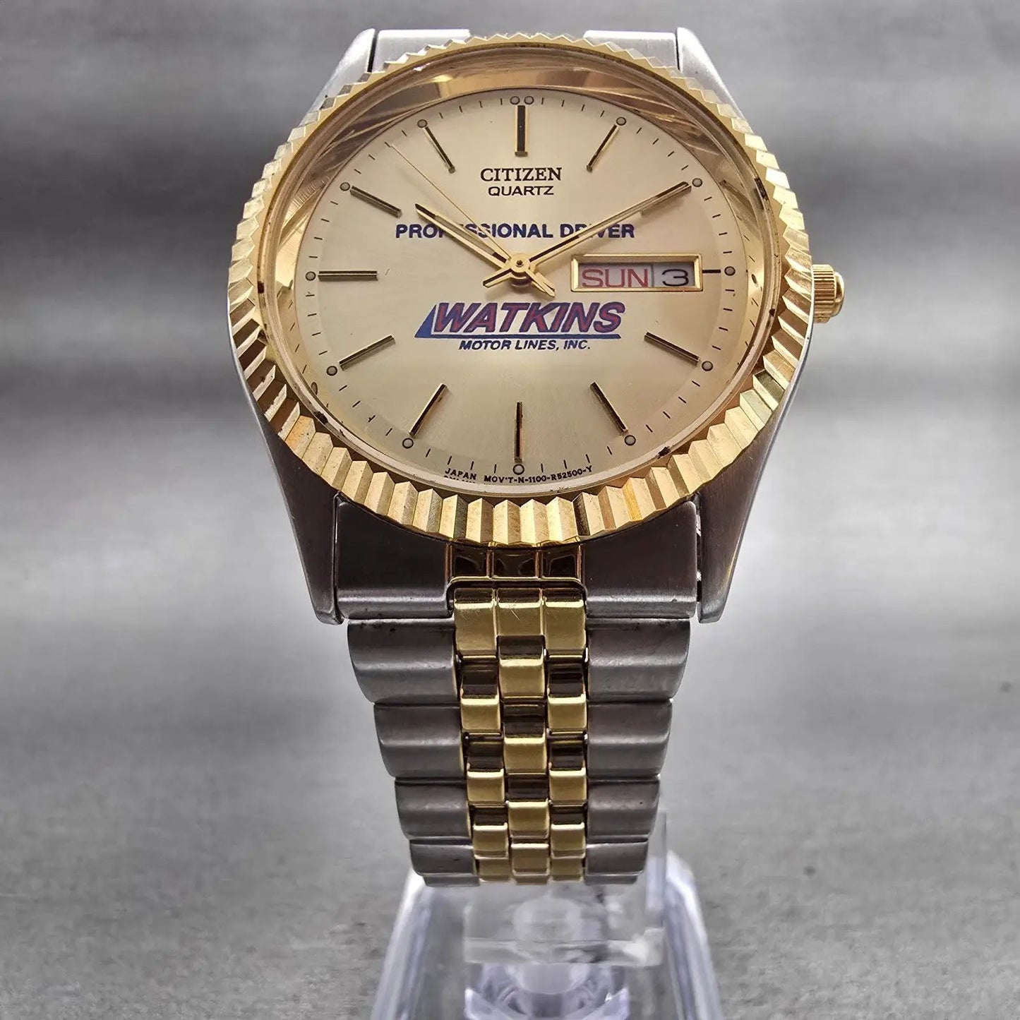 Citizen President Watch Men 35mm Champagne Dial Two Tone 1102-R12535 New Battery5