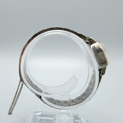 VTG Seiko Salvia Watch Women Palladium Plated Silver Dial 15mm Manual Wind Runs