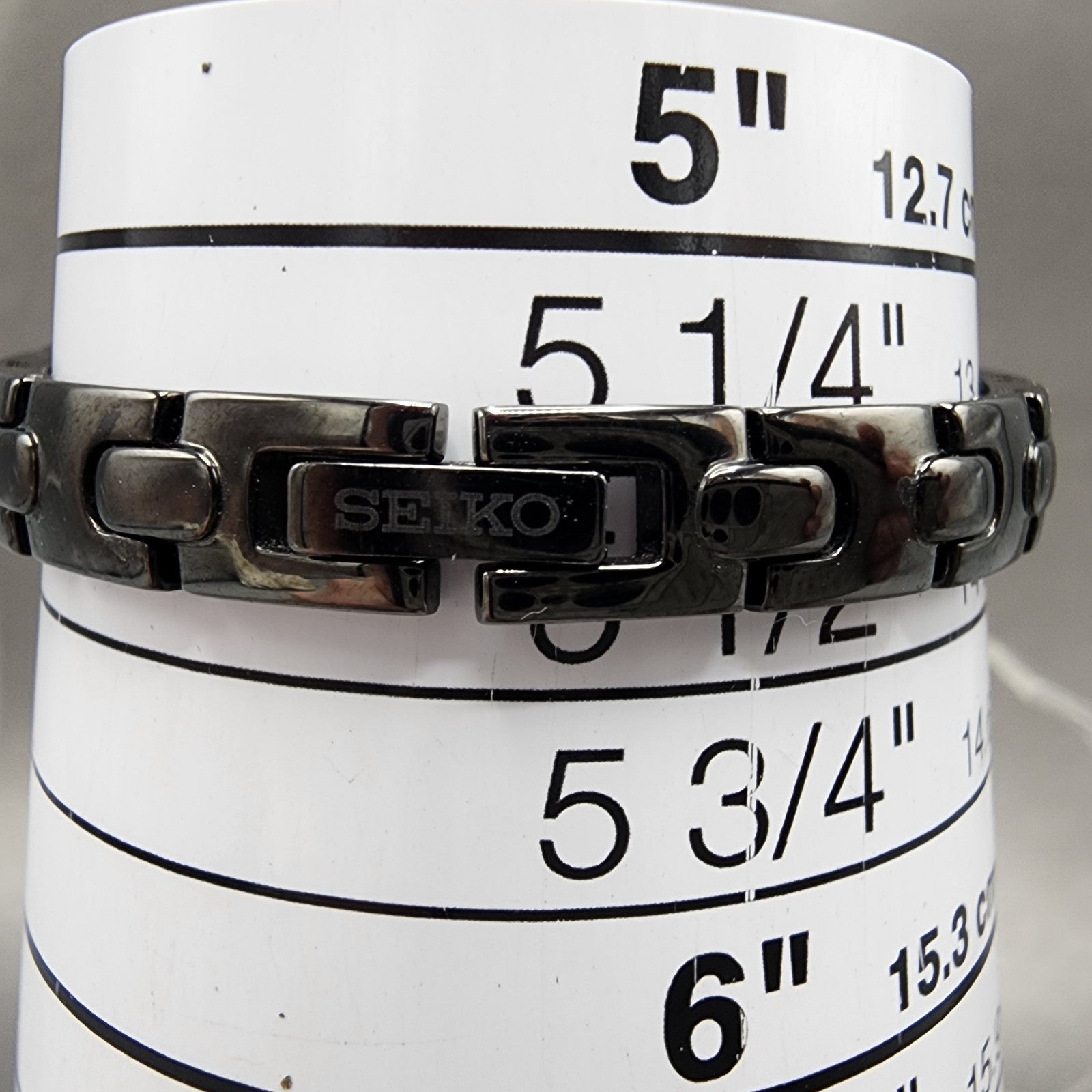 Seiko Watch Women 25mm Black Dial Black Tone Diamond 1n000rc0 New Battery10