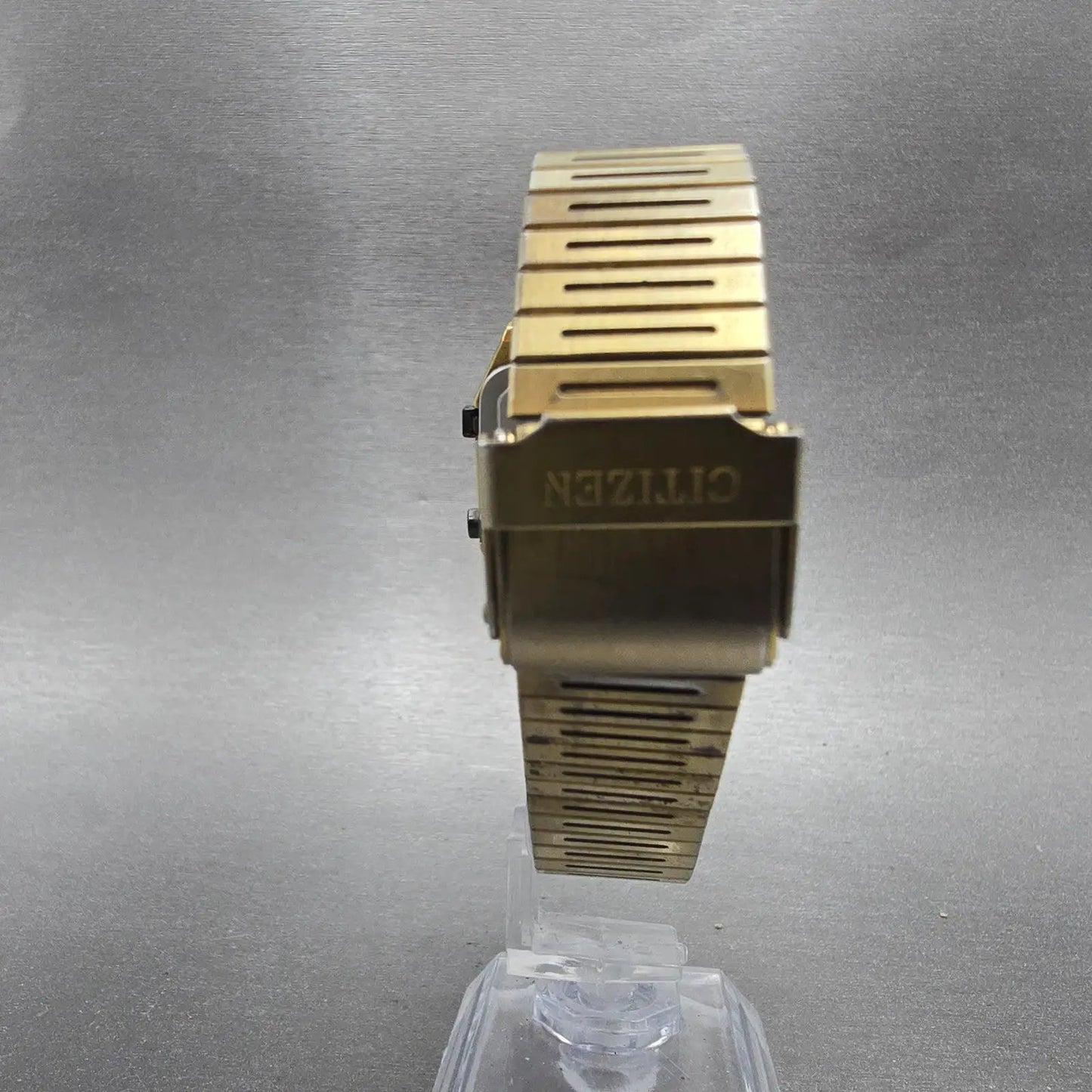 Citizen Ana Digi Watch Men 31mm Gold Alarm Chronograph 8980-084918 PARTS Vintage8