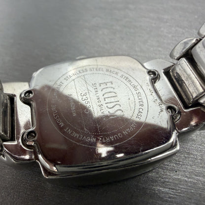 Ecclissi Watch Women 26mm MOP Dial 925 Sterling Silver Rectangle New Battery9
