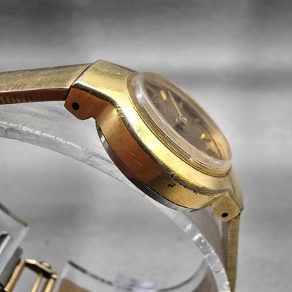 Seiko Watch Women 22mm Gold Dial Gold Tone Round 1100-1440 Manual Wind Vintage3