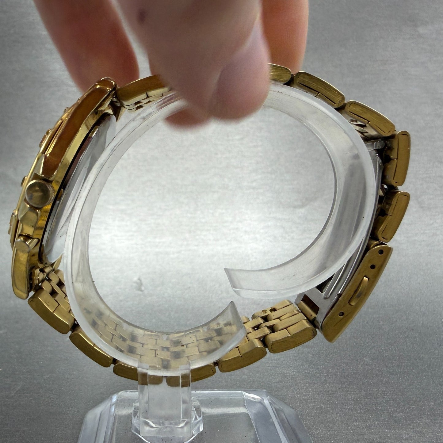 Citizen Analog Digital Watch Men 39mm White Dial Gold Tone C201-S78600 PARTS7