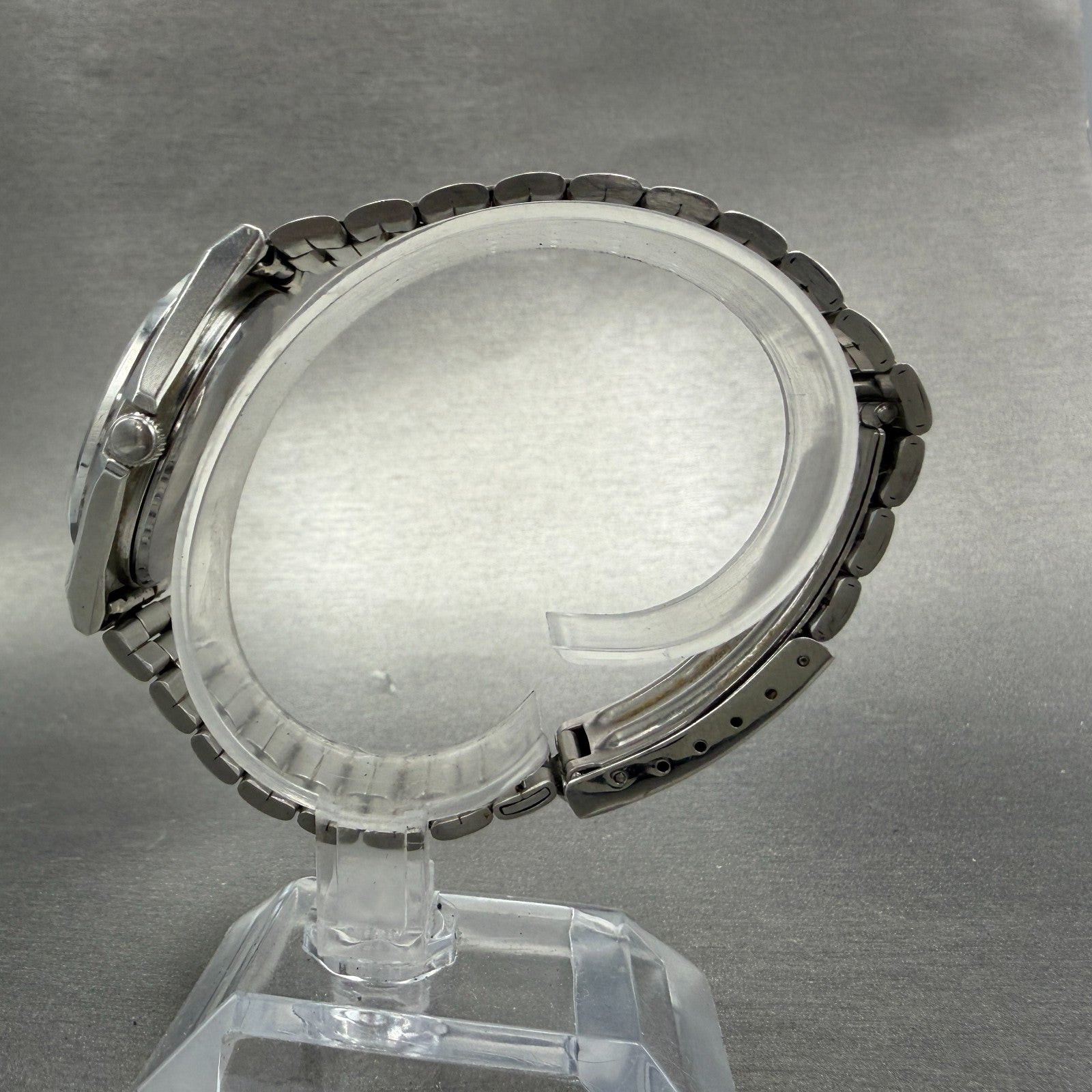 Seiko Spirit Watch Men 35mm Silver Dial Silver Tone 7N48-7000 Daydate New Batt6
