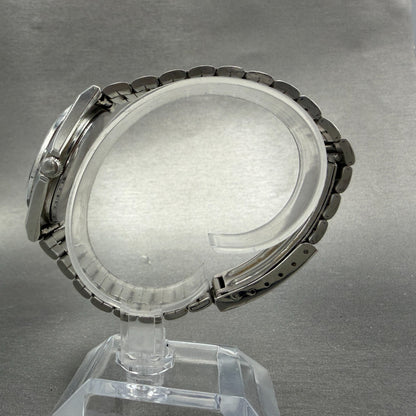 Seiko Spirit Watch Men 35mm Silver Dial Silver Tone 7N48-7000 Daydate New Batt6