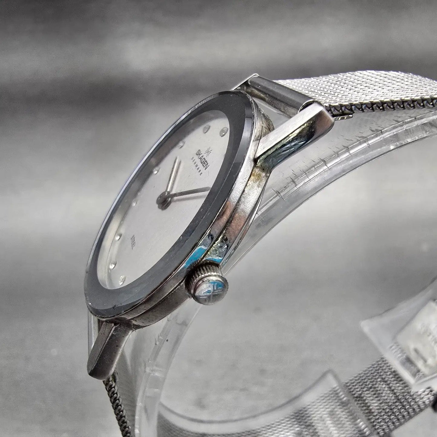 Skagen Watch Women 26mm Silver Dial Silver Tone Round 39SSSD New Battery2