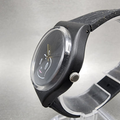 Swatch Midnight Magi Watch Women 34mm Black Dial Black Tone Round New Battery2