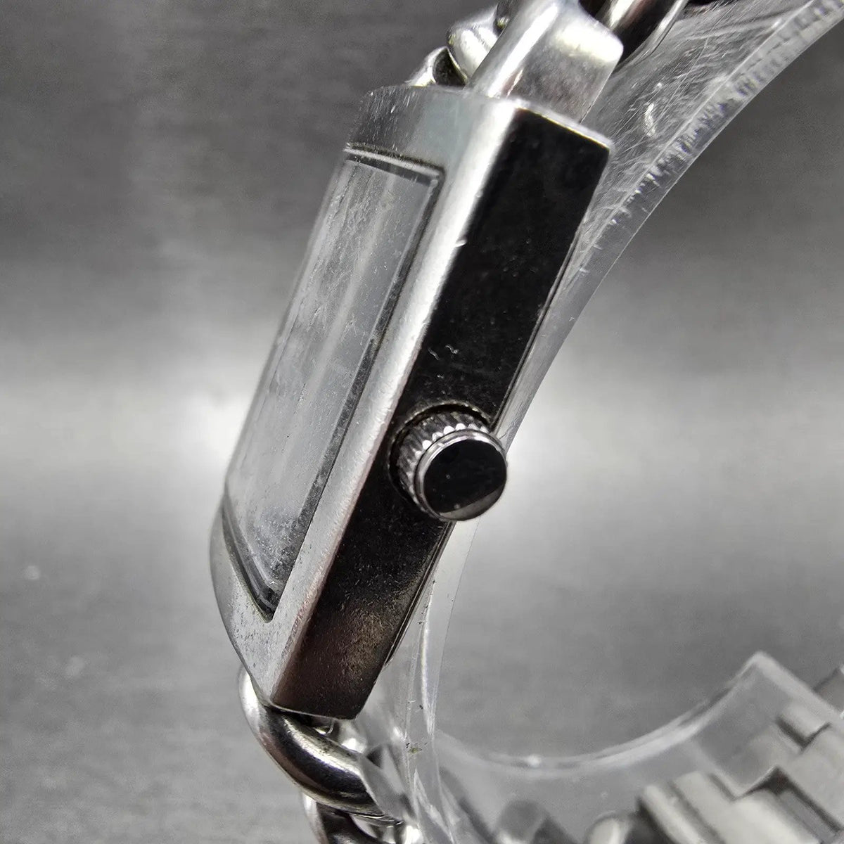 Bulova Harley Davidson Watch Women 20mm White Dial Silver Rectangle New Battery2