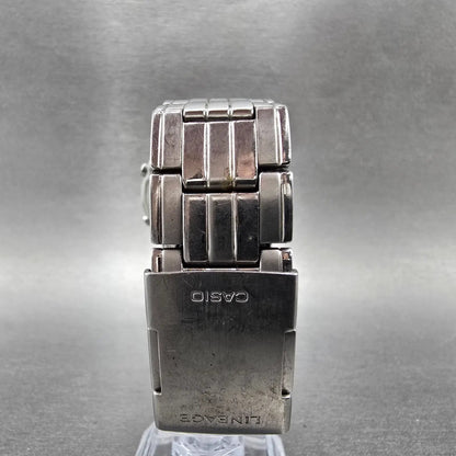 Casio Lineage LCW-M200 Watch Men 38mm Black Dial Steel Analog Digital Solar AB7