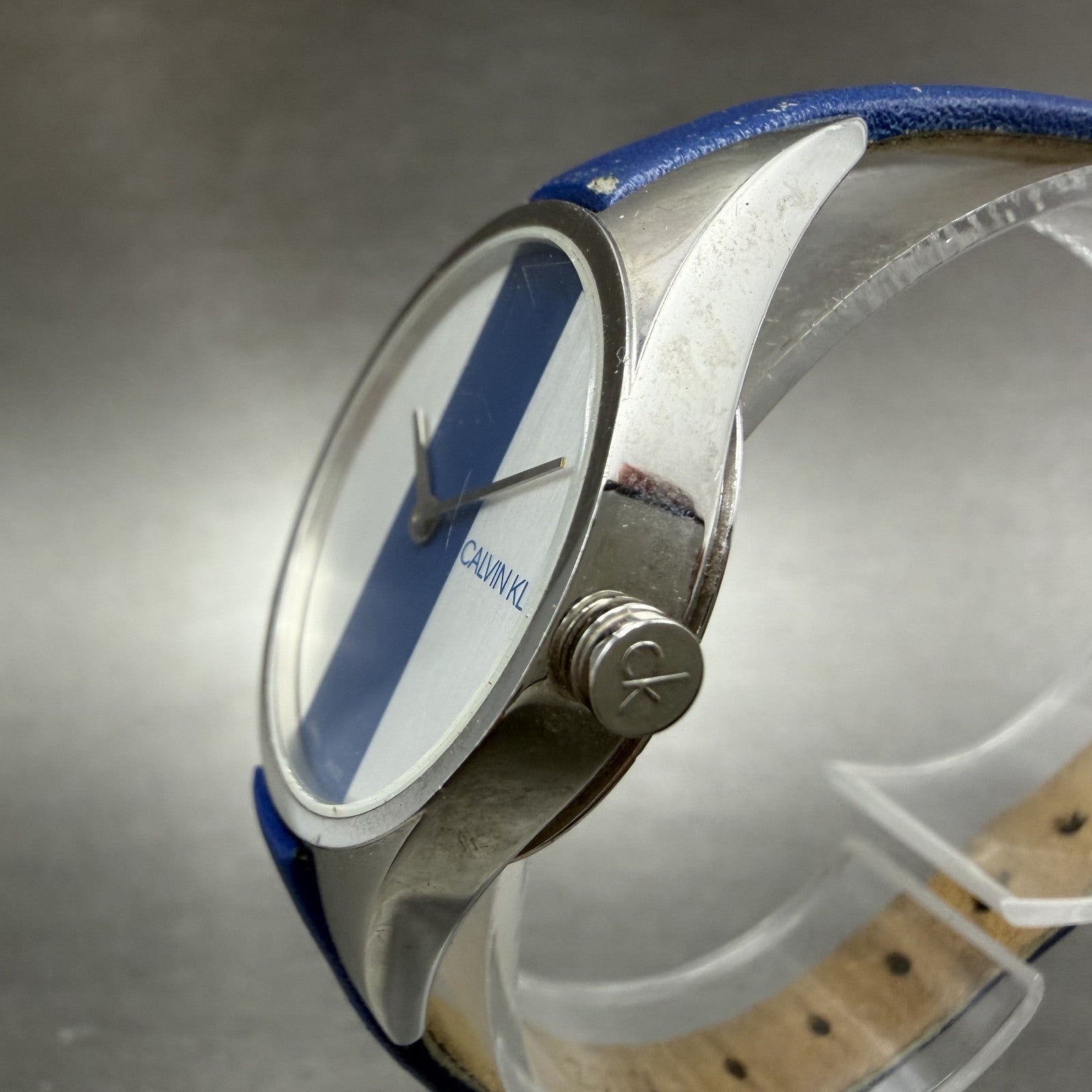 Calvin Klein Watch Women 29mm Silver Dial Silver Tone Round New Battery2