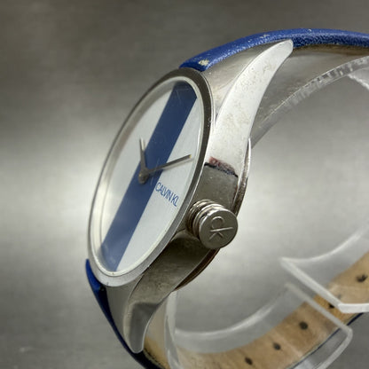 Calvin Klein Watch Women 29mm Silver Dial Silver Tone Round New Battery2