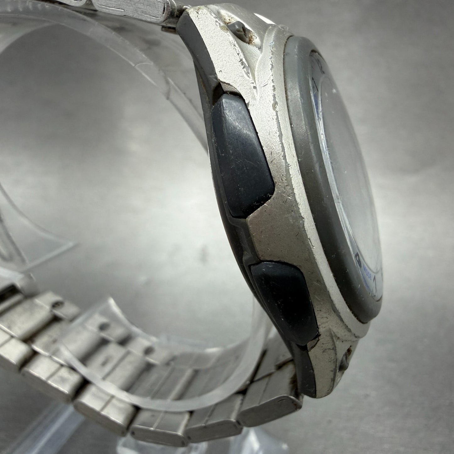Casio Illuminator Watch Men 40mm Silver Alarm Chrono Ana Digi  AW-80 New Battery3