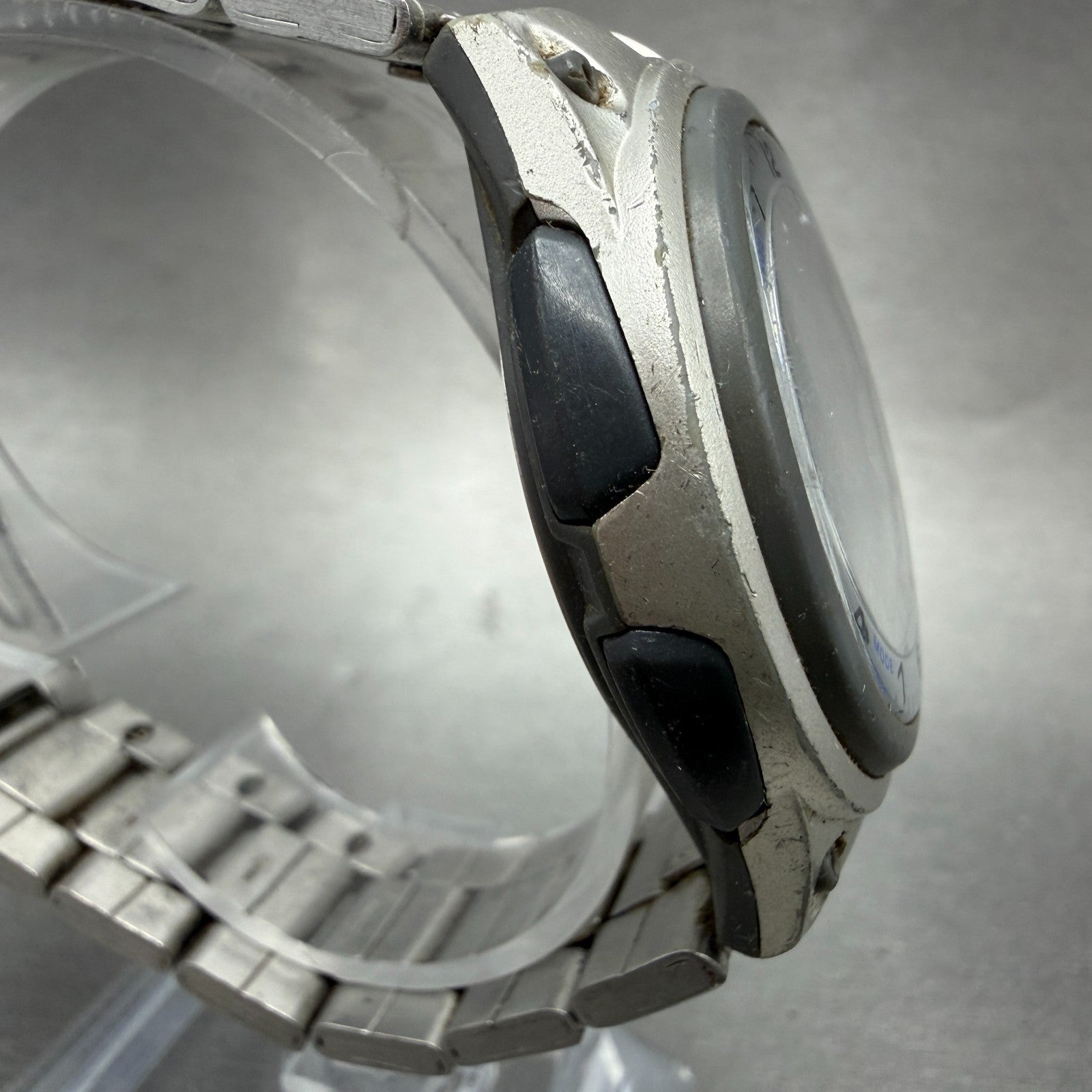 Casio Illuminator Watch Men 40mm Silver Alarm Chrono Ana Digi  AW-80 New Battery3