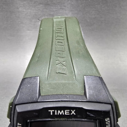 Timex Expedition Watch Men 45mm Black Green Alarm Chronograph T49903 New Batt4