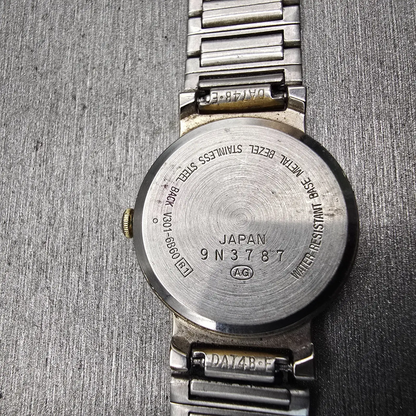 Seiko Alba Urban Watch Women 24mm White Dial Two Tone Round V301-6B60 NewBattery10