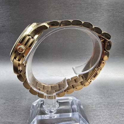 Michael Kors Jet Set Watch Women 38mm Gold Champagne Dial Gold MK5160 New Batt6