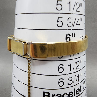 Seiko Watch Women 17mm Cream Dial Gold Tone Rectangle 54215029 New Battery10