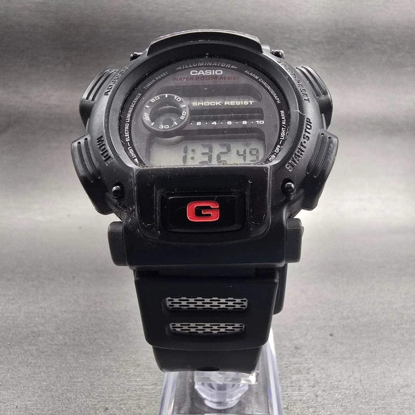 Casio G-Shock DW-9000 Watch Men 47mm Black Dial Black Tone Alarm Chrono New Batt5