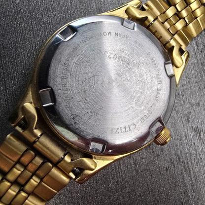 Citizen Watch Women 26mm MOP Dial Gold Tone Daydate Gemmed 1002-S044456 New Batt11