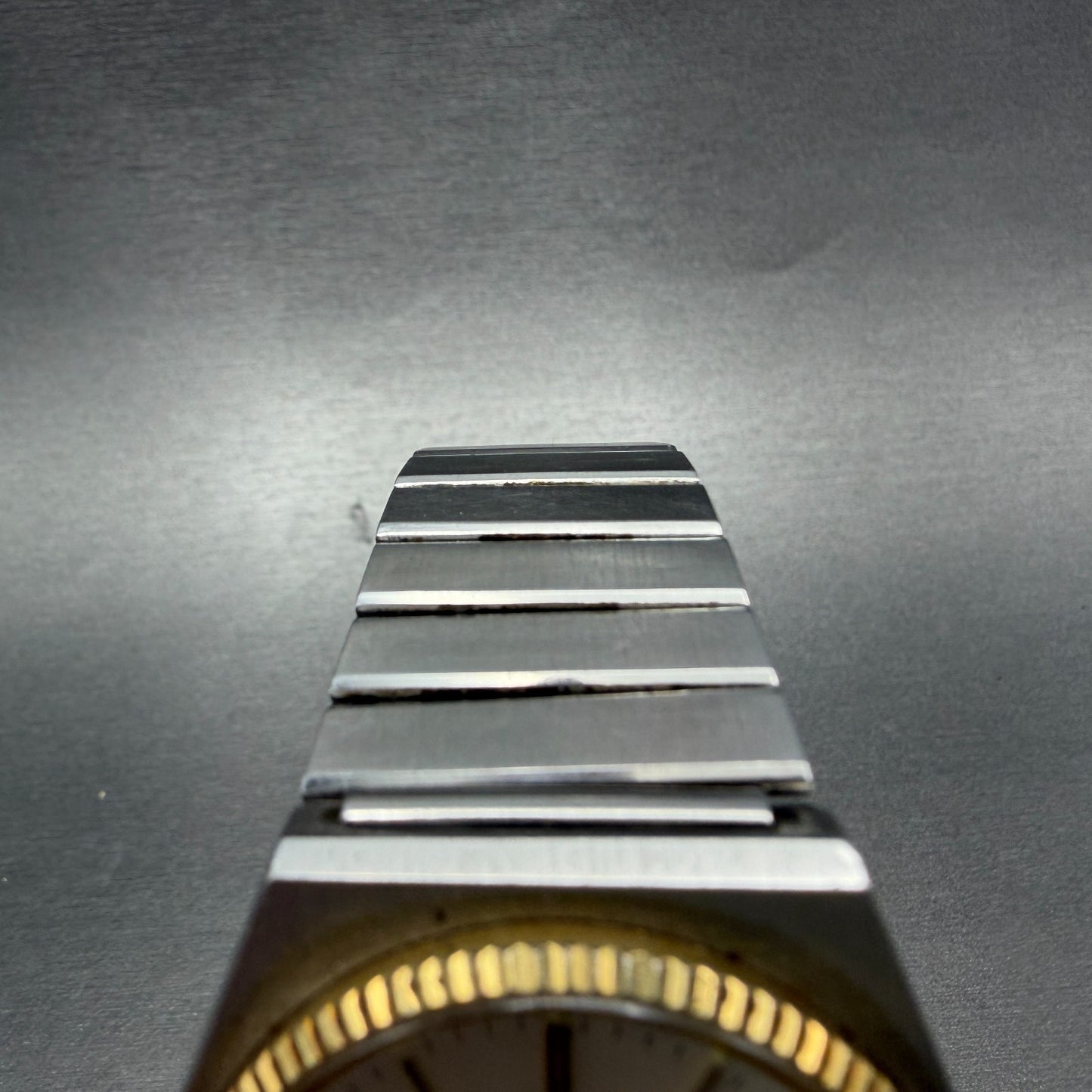 Bulova Set-O-Matic Watch Men 35mm Silver Dial Two Tone Daydate Automatic Runs4