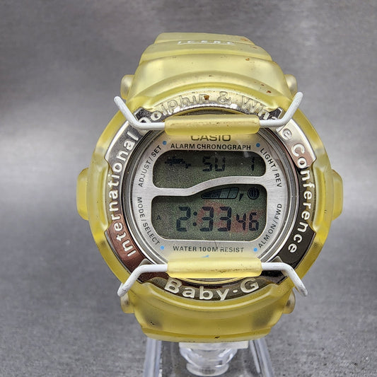 Casio BabyG BG1000K Watch  Women 43mm Digital Clear Case Alarm Chrono New Batt0