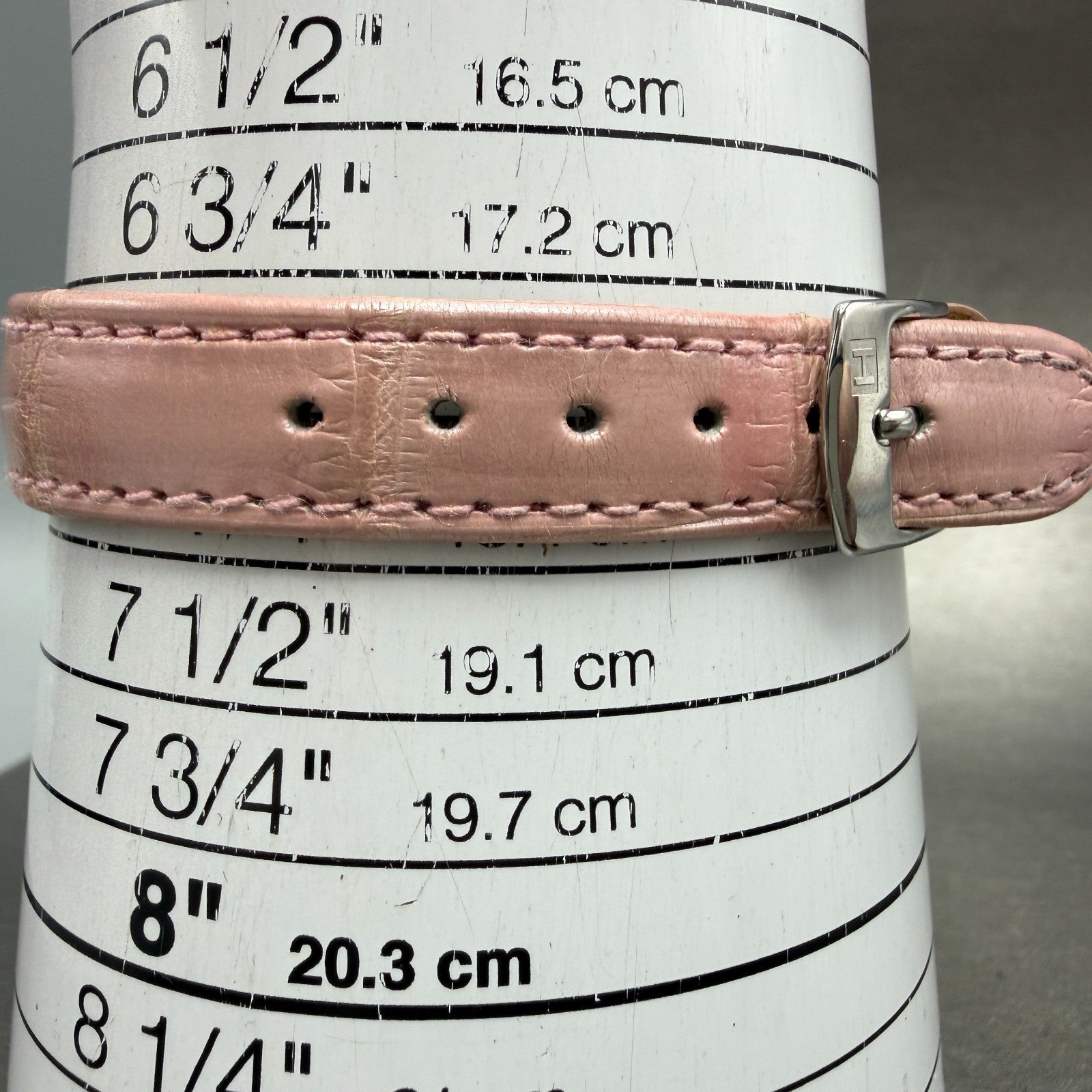 Hamilton Ardmore Watch Women 19mm Pink Dial Steel Rectangle H112110 New Battery11