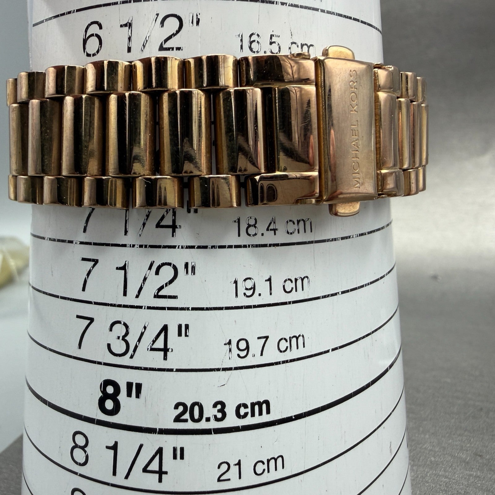 Michael kors Blake Watch Women 42mm Brown Dial Rose Gold Tone Round New battery10
