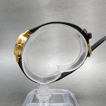 Casio LTP1095 Watch Women 23mm Gold Dial Gold Tone Round Leather New Battery6