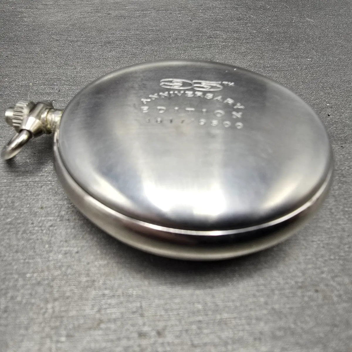 Harley Davidson Pocket Watch Men 50mm White Dial Silver Small Seconds New Batt7