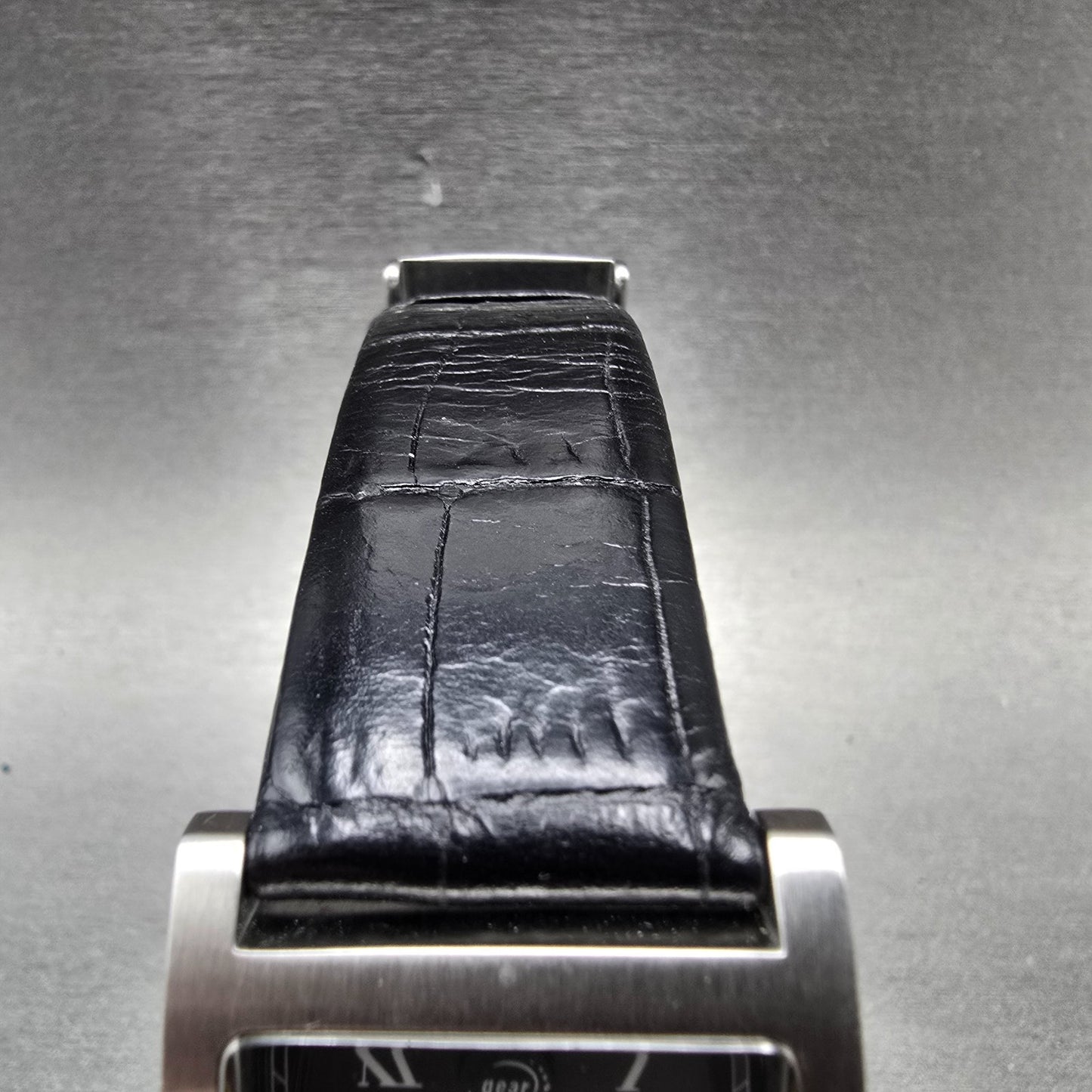 Tourneau Watch Gear Watch Men 28mm Black Dial Steel Small Seconds New Battery4