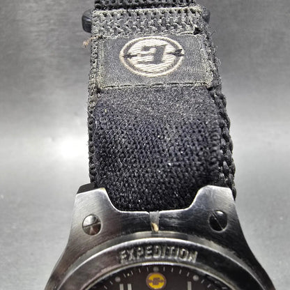 Timex Expedition Watch Men 38mm Black Dial Gray Date Round Indiglo New Battery4