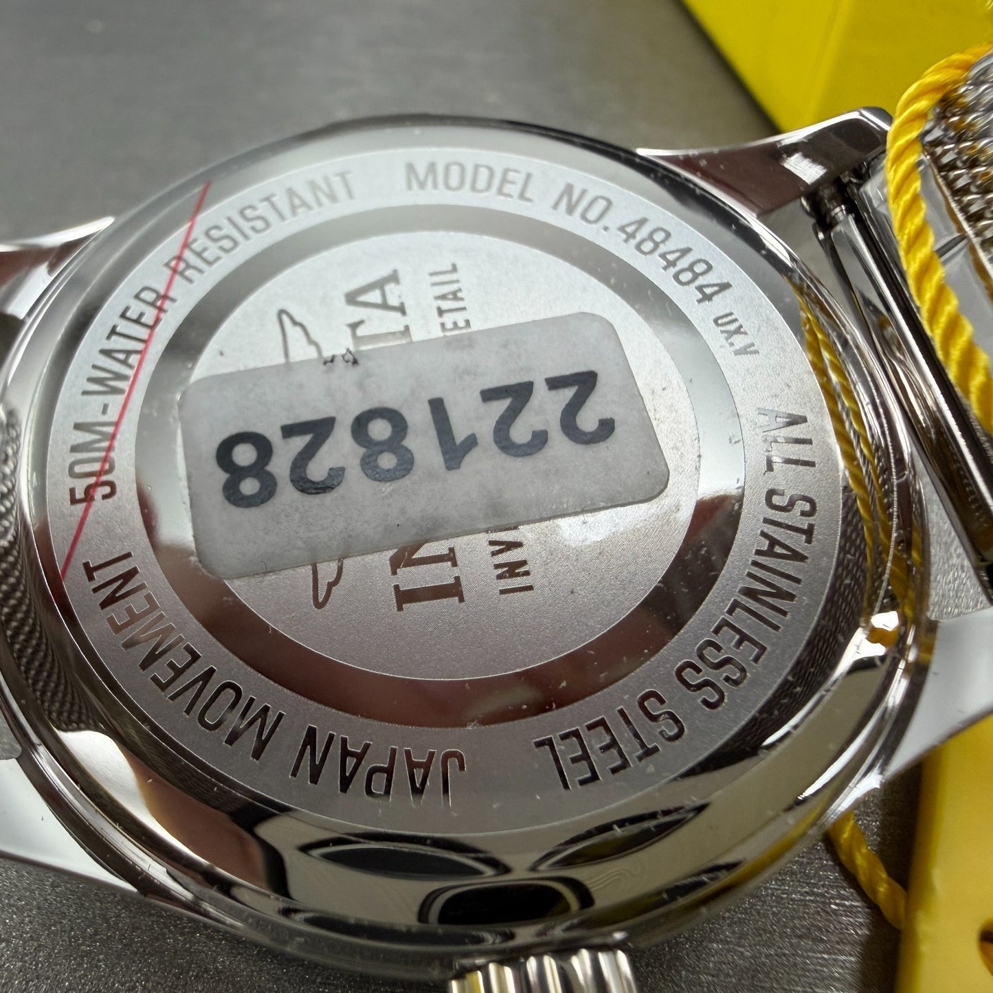 Invicta Celestial Watch Men 43mm Red Dial Silver Round Mesh Band 484846