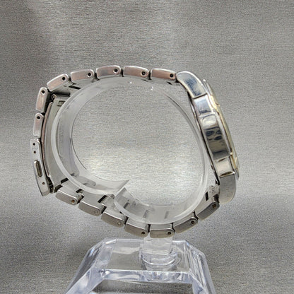 Seiko 100m Watch Men 39mm Silver Dial Two Tone Daydate Round 7n430az0 PARTS9