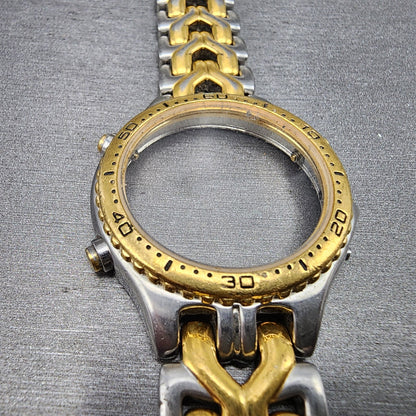Seiko 7T326G20 Watch Case 37mm Two Tone Bracelet Round Chronogrpah Steel2