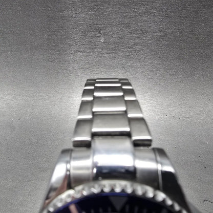 Stuhrling Depthmaster Dive Watch Men 43mm Gray Dial Steel Date Round New Battery4