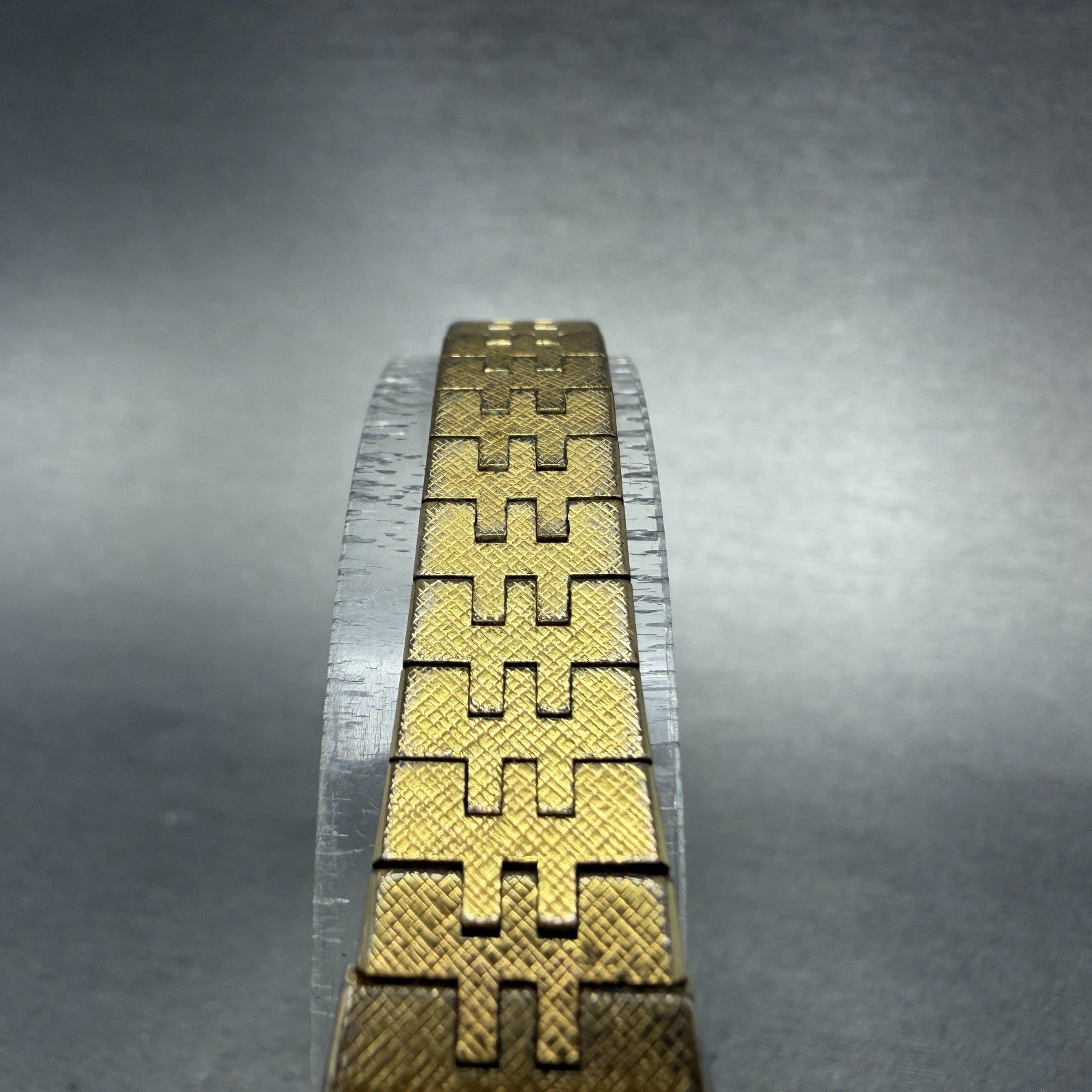 Seiko Watch Women 16mm Silver Dial Gold Tone Rectangle 1400-7509 New Battery4