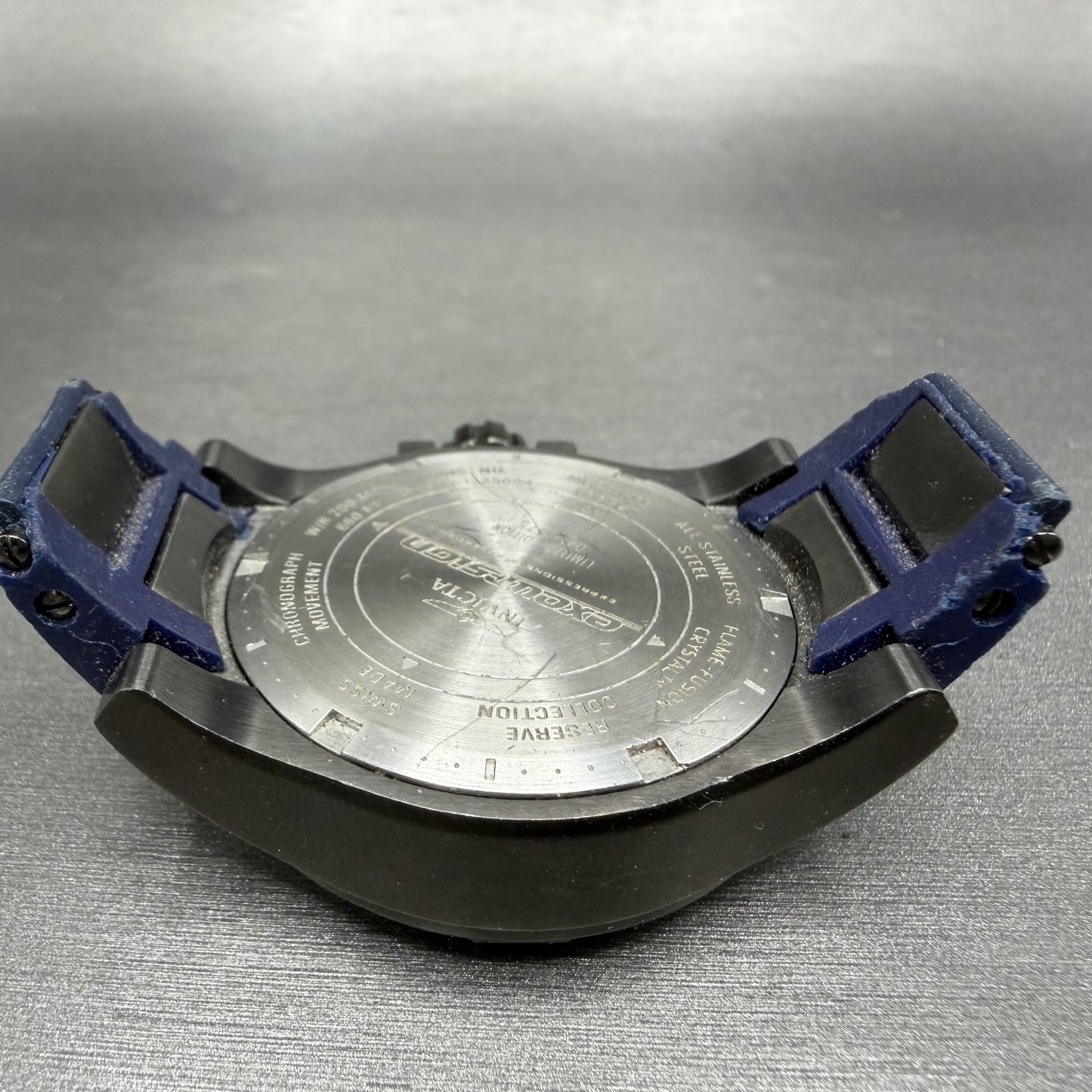 Invicta Excursion Chronograph Watch Women 40mm Blue Dial Daydate 18692 PARTS8